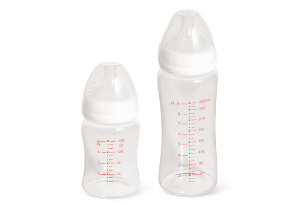 Thermal Shock Proof 260ML ISO9001 Bpa ฟรีขวดนม