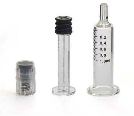 ตรงขอบทางการแพทย์กันกระแทกเข็มฉีดยาแก้ว 3ML