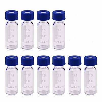 Borosilicate Glass Vial Tight 20mmWhite Ptfe Silicone Septa