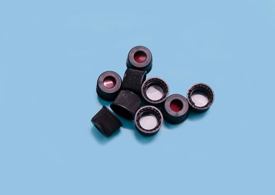 ล้างตัวอย่างสารระเหยที่จัดเก็บ Septa 11mm Glass Vial Caps