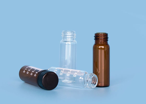 Clear Amber Polypropylene XHPHAPACK 4cc Glass Screw Top Vials
