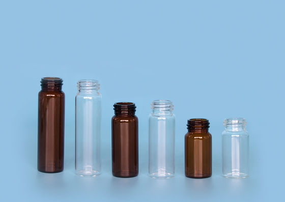 ทนต่อสารเคมี 18mm 10 gram USP1 Glass Storage Vials