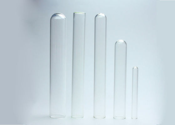 Borosilicate 3.3 หลอดทดสอบแก้ว YBB ก้นแบน 6x50 มม