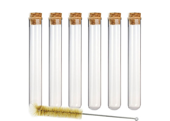 ฝาพลาสติก Tranparant หลอดแก้ว Borosilicate ต่ำ 12 มม